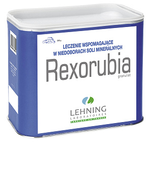 Lehning Rexorubia, preparat na niedobory soli mineralnych, 350 g
