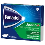 Panadol Sprint tabletki o działaniu przeciwbólowym i przeciwgorączkowym, 12 szt.