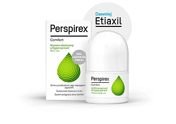 Antyperspirant Perspirex Comfort, ochrona przed potem i nieprzyjemnym zapachem, 20 ml