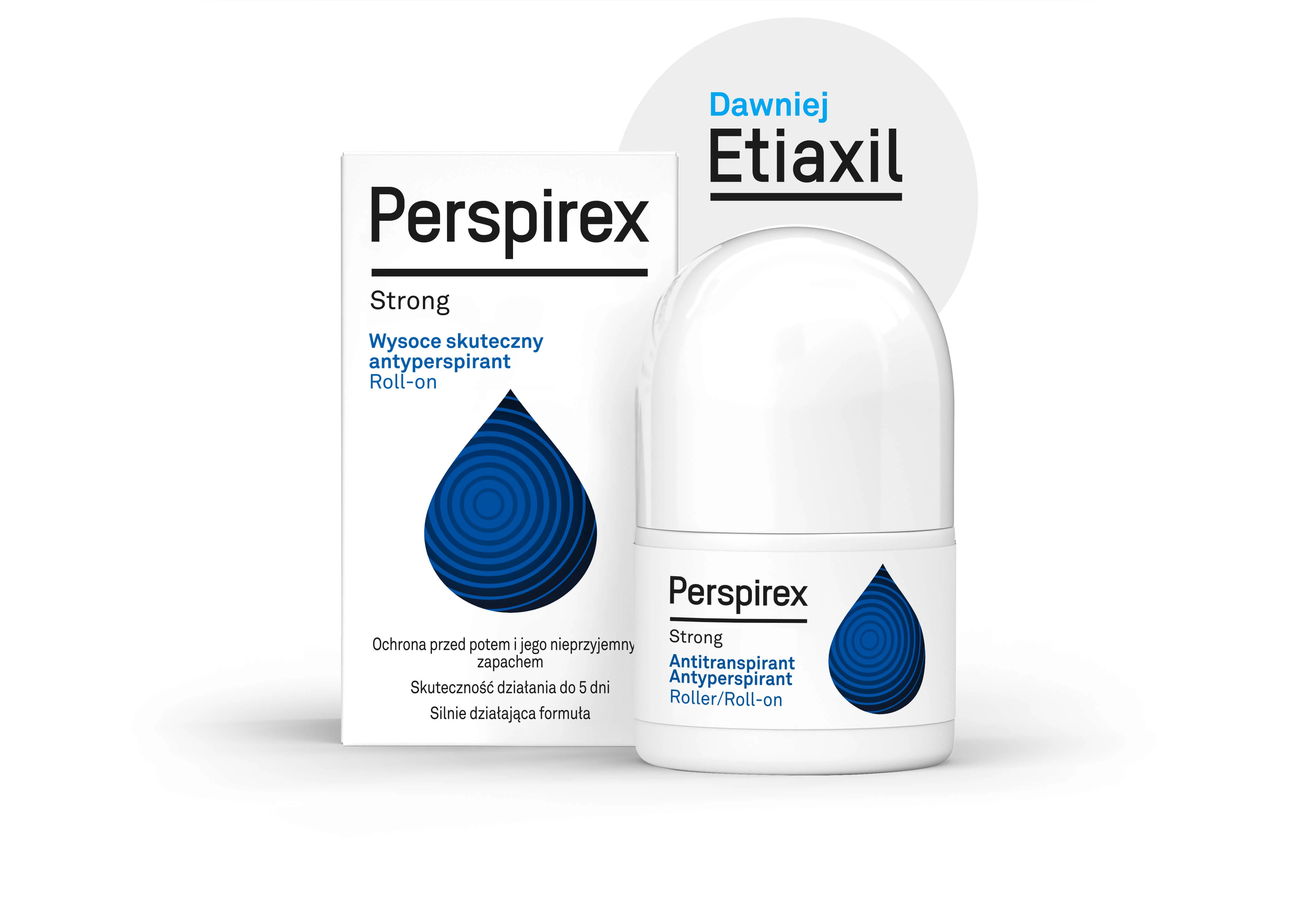 Antyperspirant  Perspirex Strong ochrona przed potem i nieprzyjemnym zapachem, 20 ml