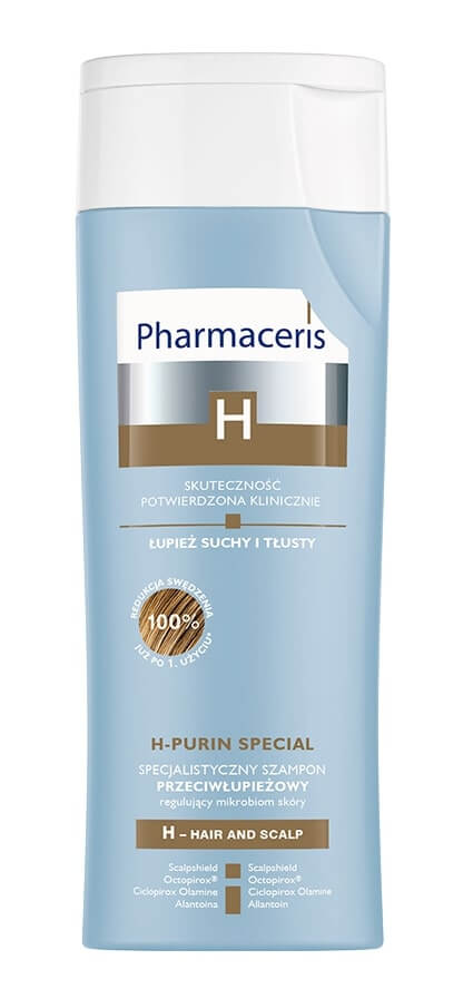 Pharmaceris H-PURIN SPECIAL, szampon specjalistyczny przeciwłupieżowy regulujący mikrobiom skóry, 250 ml