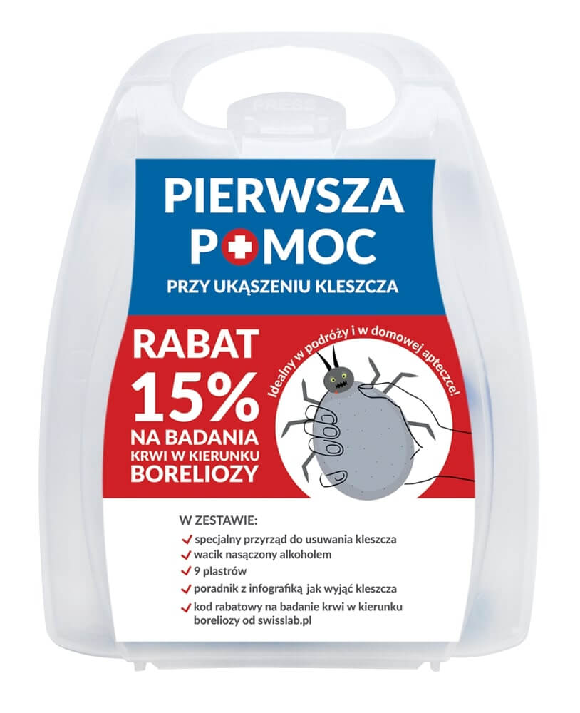 Pierwsza Pomoc przy ukąszeniu kleszcza , zestaw, 1 szt.