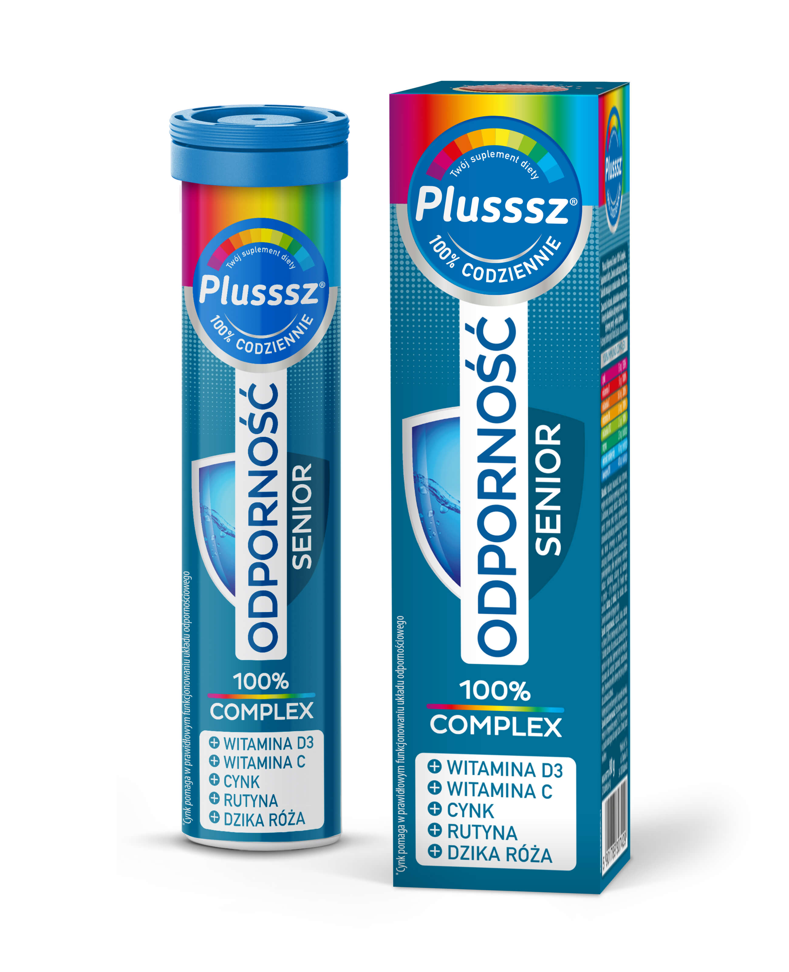 Plusssz Odporność Senior, tabletki musujące dla osób starszych, 20 szt.