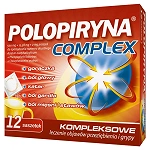 Polopiryna Complex  proszek na leczenie objawów przeziębienia i grypy, 12 sasz.