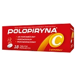 Polopiryna C  tabletki musujące przeciwbólowe, przeciwzapalne, przeciwgorączkowe, 18 szt.