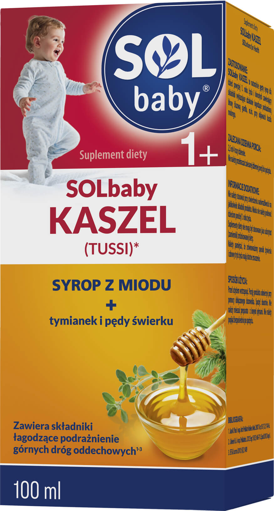 SOLbaby Kaszel Tussi, syrop dla dzieci powyżej 1. roku życia, 100 ml