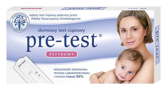 Test ciążowy PRE-TEST, płytkowy, 1 szt.