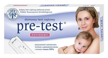 Test ciążowy PRE-TEST, płytkowy, 1 szt.