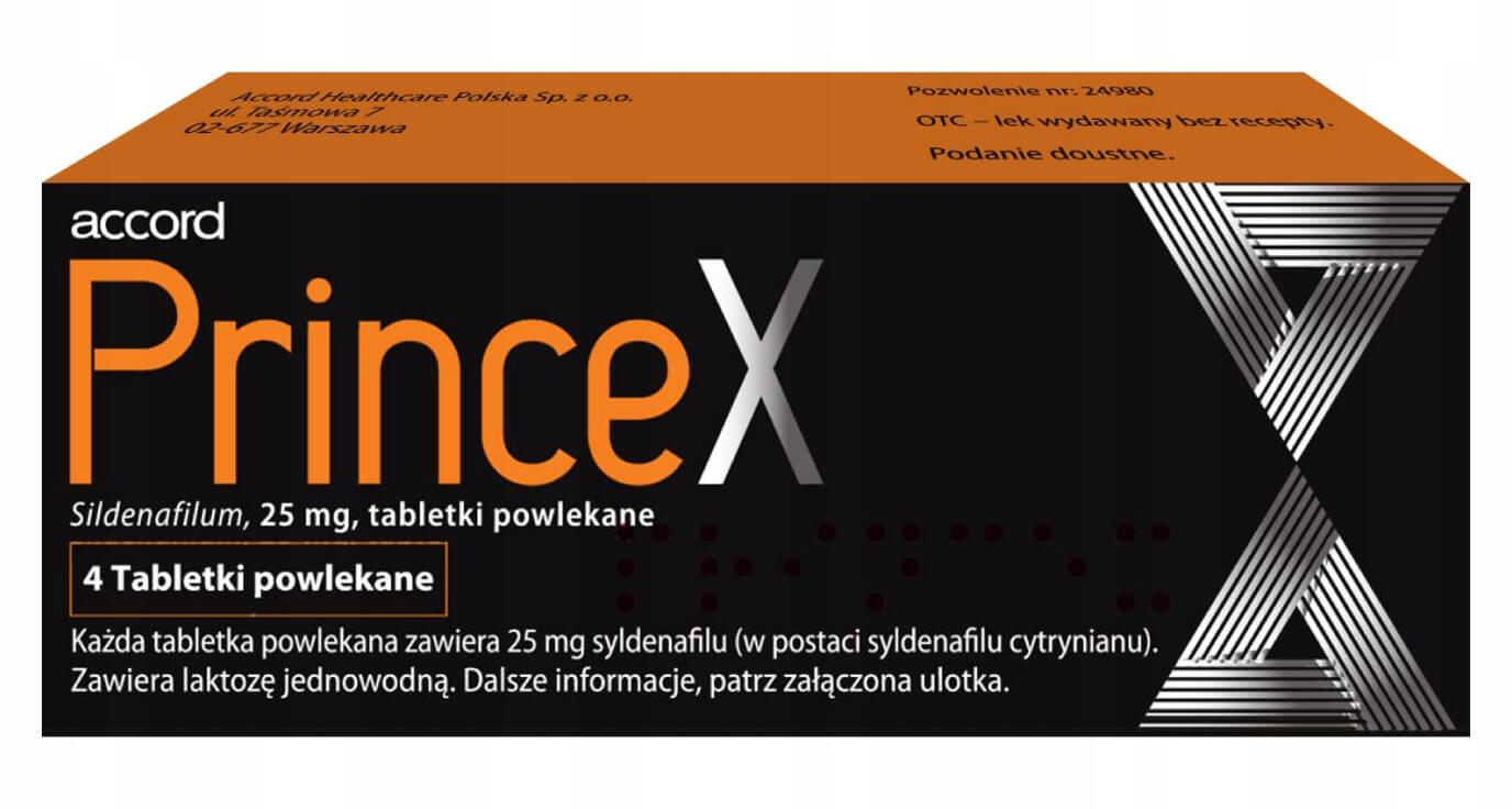 Princex 25mg  4 tabletki