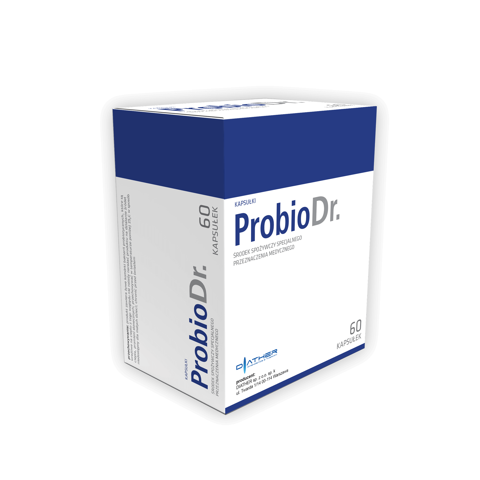 ProbioDr., kapsułki ze składnikami wspomagającymi podczas antybiotykoterapii, 60 szt.