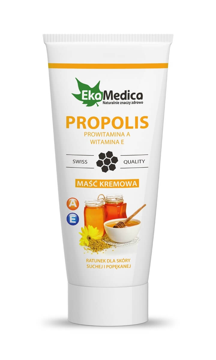 EKAMEDICA EkaMedica Maść Kremowa PROPOLIS, do suchej i popękanej skóry, 200 ml — Składniki i ocena