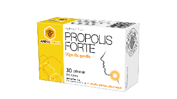 Propolis Forte, tabletki do ssania o smaku pomarańczowym łagodzące ból gardła, 30 szt.