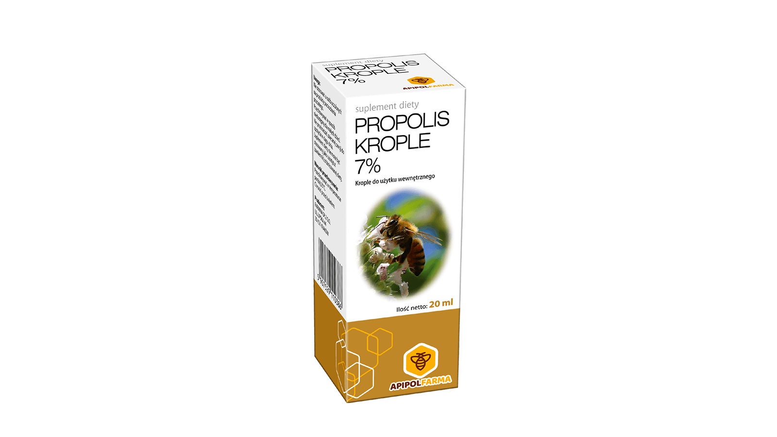 Propolis krople doustne 7% ze składnikami wspierającymi odporność, 20 ml