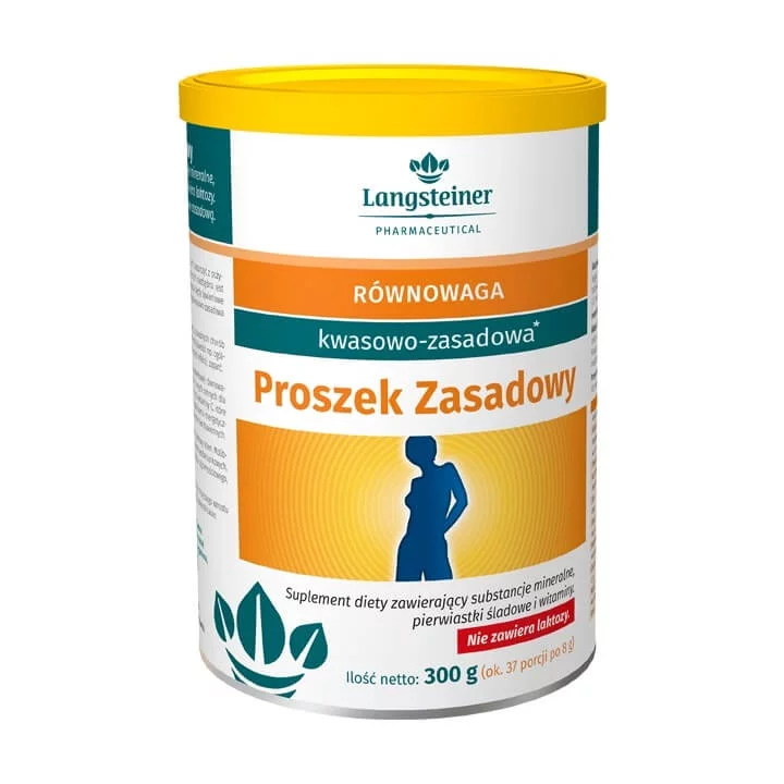 Proszek zasadowy  ze skłanikami na odkwaszenie organizmu, 300 g