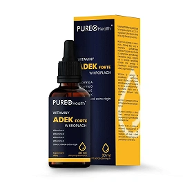 PUREO Health ADEK Forte krople doustne z kompleksem witamin, 30 ml