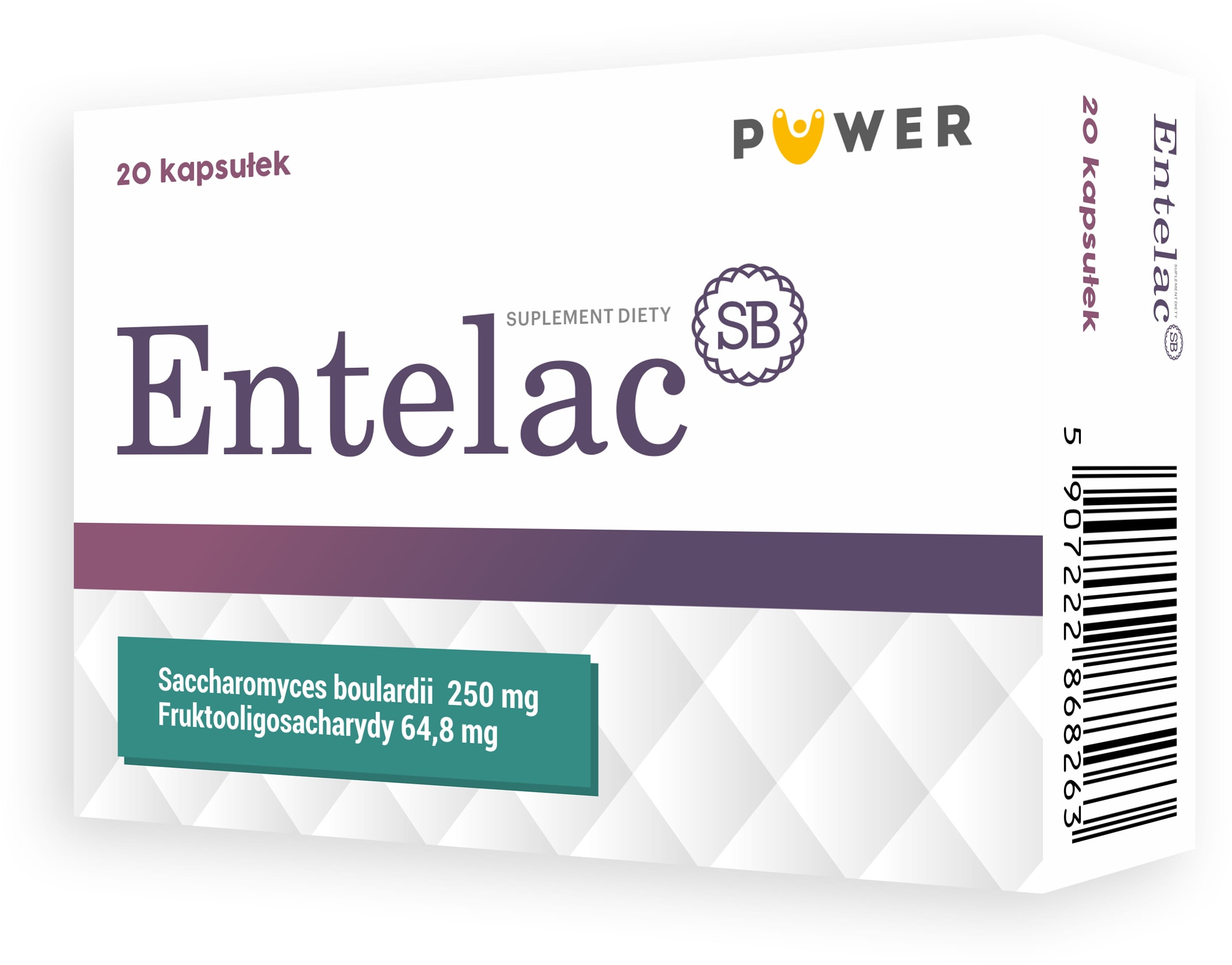 Entelac SB, kapsułki z probiotykami i prebiotykiem, 20 szt.