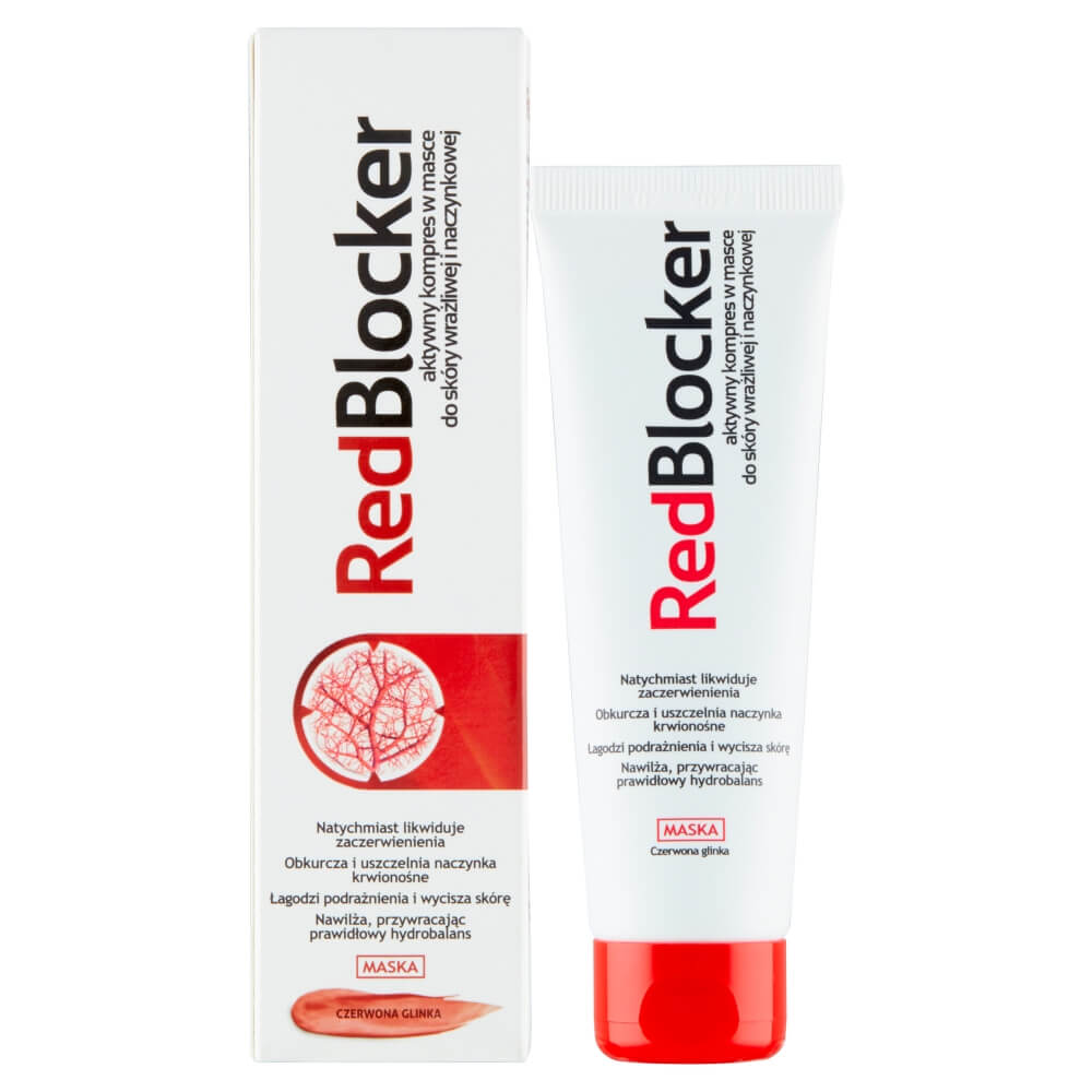 RedBlocker, aktywny kompres w masce do skóry naczynkowej, 50 ml