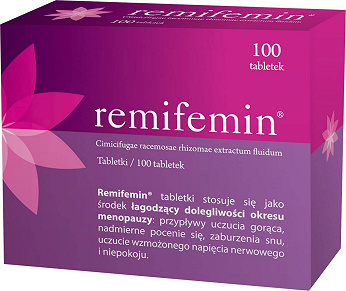 Remifemin, tabletki łagodzące objawy menopauzy, 100 szt.