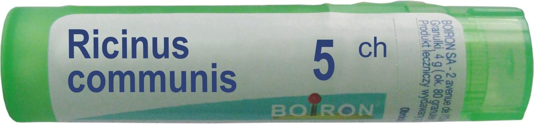 Boiron Ricinus Communis 5 CH granulki, 4 g