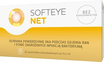 Softeye Net, żel do oczu, 20 pojemników po 0,4 ml