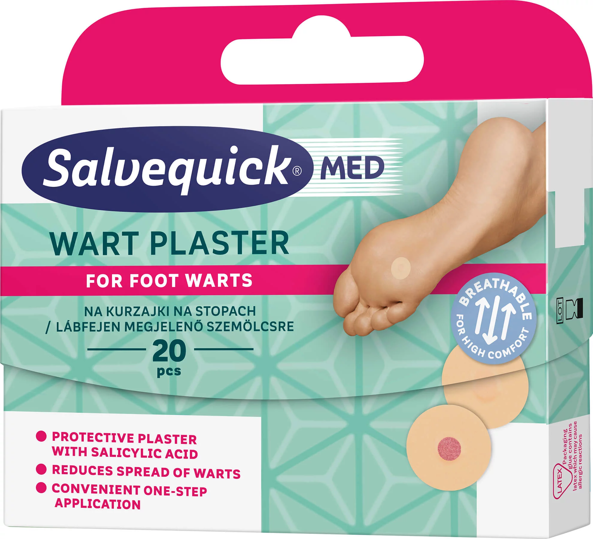 Salvequick Wart plastry na kurzajki, 20 szt.