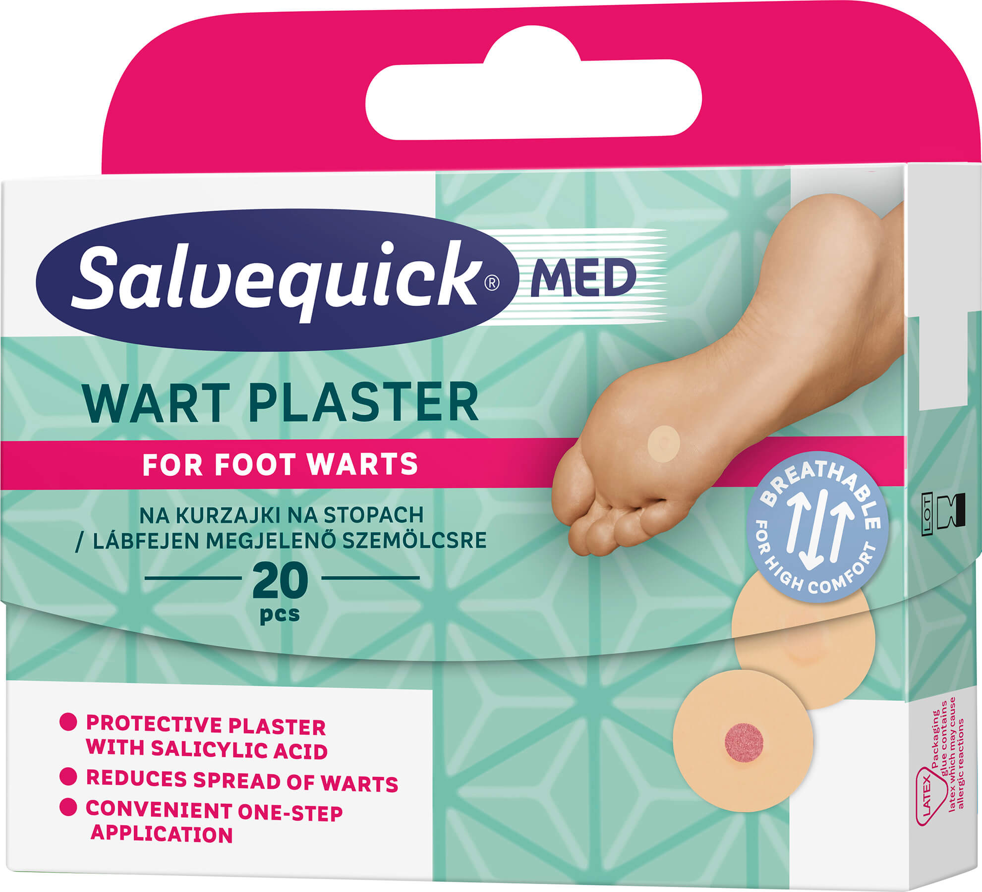 Salvequick Wart, plastry na kurzajki, 20 szt.