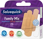 Salvequick Family Mix zestaw plastrów w różnych rozmiarach, 26 szt.