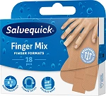 Salvequick Finger Mix 18  plastry wodoodporne różne wielkości, 18 szt.