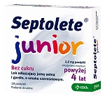 Septolete Junior pastylki twarde o smaku czereśniowym, 18 szt.