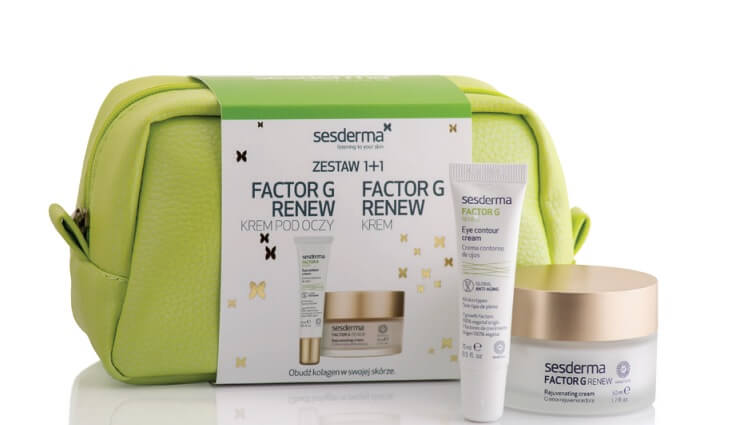 SESDERMA ZESTAW 1+1, zestaw: FACTOR G RENEW krem do twarzy – 50 ml + FACTOR G RENEW krem pod oczy – 15 ml