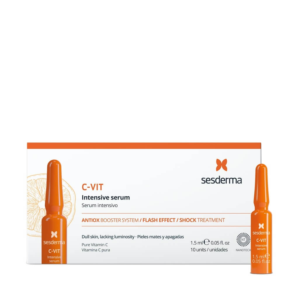 SESDERMA C-VIT, serum w ampułkach 1,5 ml wyrówujące koloryt skóry, 10 szt