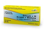 Silicum + H (Krzem + Biotyna) tabletki z witaminami na włosy, paznokcie i skórę, 30 szt.