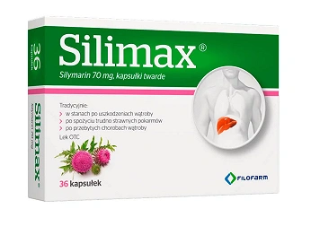 Silimax, kapsułki twarde regenerujące wątrobę, 36 szt.