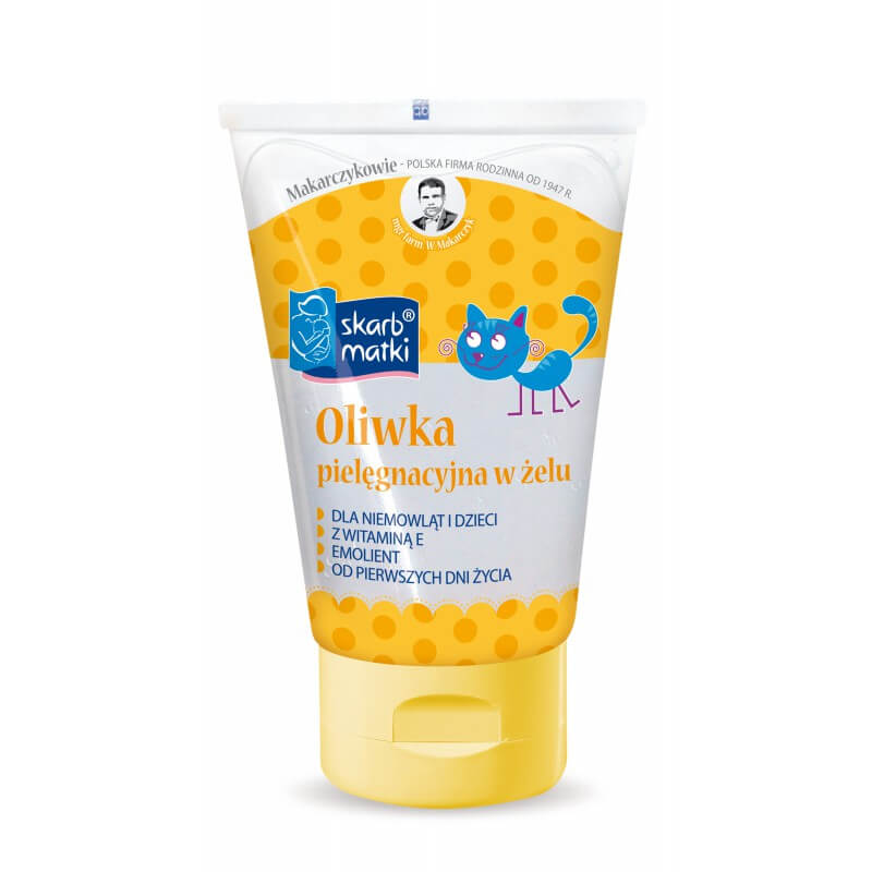 Skarb Matki Oliwka pielęgnacyjna oliwka w żelu z witaminą E dla dzieci i niemowląt, 125 ml