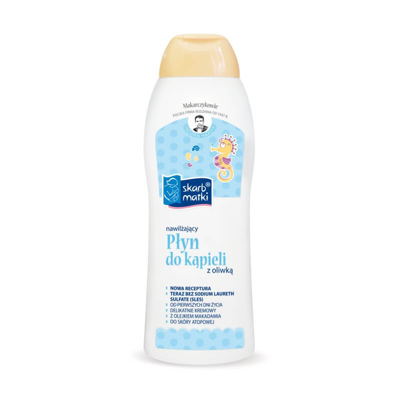 Skarb Matki Płyn do kąpieli z oliwką dla niemowląt, 400 ml