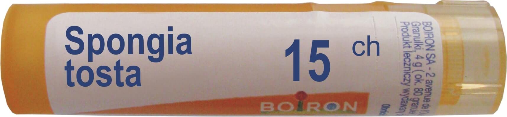Boiron Spongia Tosta 15 CH  granulki, 4 g