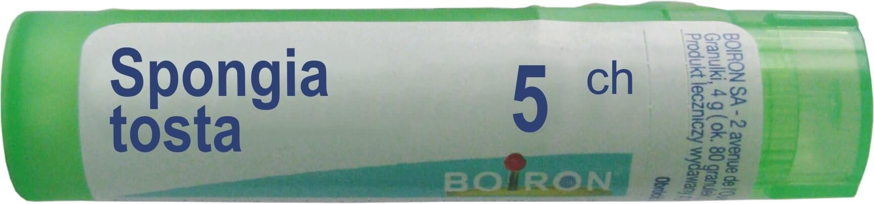Boiron Spongia Tosta 5 CH  granulki, 4 g