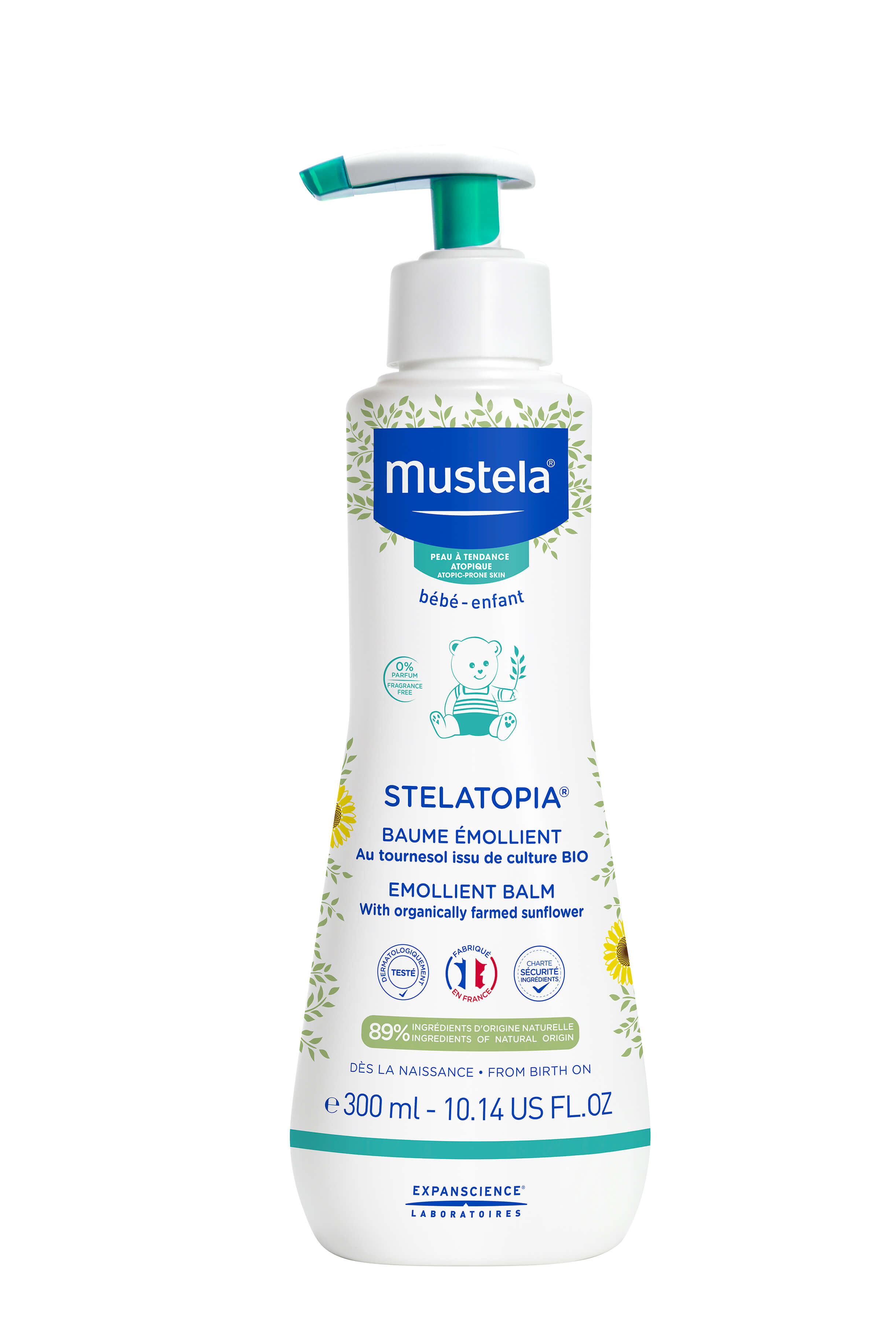 Mustela Stelatopia, balsam emolient , 300 ml KRÓTKA DATA 30.09.2024