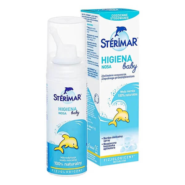Sterimar Baby, spray do higieny nosa z wodą morską, 100 ml