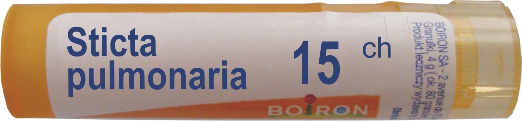 Boiron Sticta Pulmonaria 15 CH granulki, 4 g
