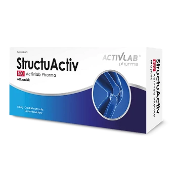 StructuActiv 500, kapsułki ze składnikami łagodzącymi objawy choroby stawów, 60 szt.