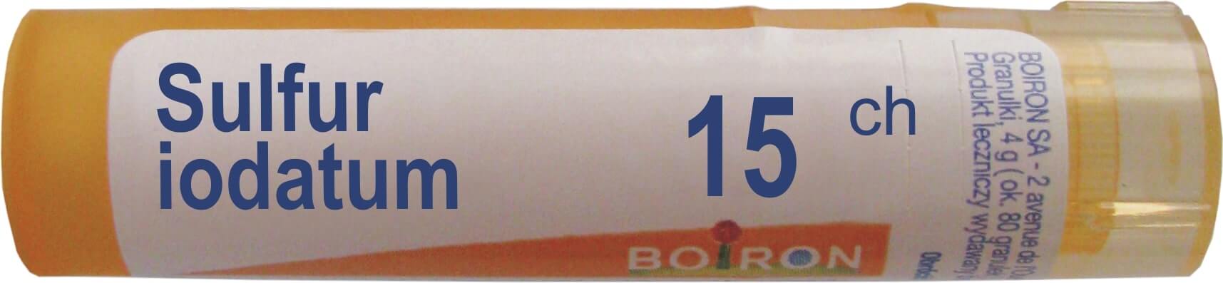 Boiron Sulfur Iodatum 15 CH  granulki, 4 g