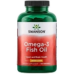Swanson Omega-3 Fish Oil kapsułki o smaku cytrynowym, 150 szt.