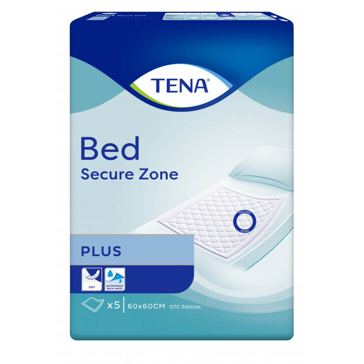 Tena Bed Plus , podkłady chłonne 60 x 60 cm, 5 szt.