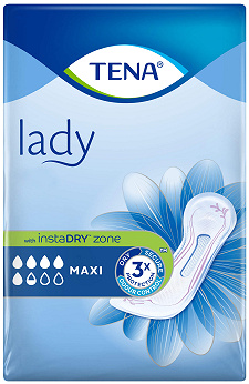 Tena Lady Maxi, wkładki anatomiczne, 12 szt.