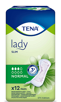 Tena Lady Slim Normal, wkładki anatomiczne, 12 szt.