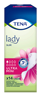 Tena Lady Slim Ultra Mini, wkładki anatomiczne, 14 szt.