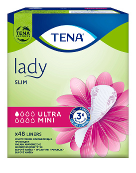 Tena Lady Slim Ultra Mini, wkładki anatomiczne, 48 szt.