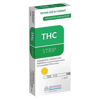 Test THC Strip, test do wykrywania narkotyków w moczu, 1 szt.