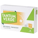 Tantum Verde tabletki na stan zapalny jamy ustnej o smaku miodowo-pomarańczowym, 30 szt.